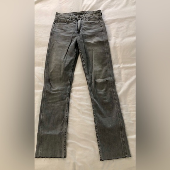 Gap Vintage Slim Sky High Rise Gray Jeans Size 25 - Picture 1 of 7
